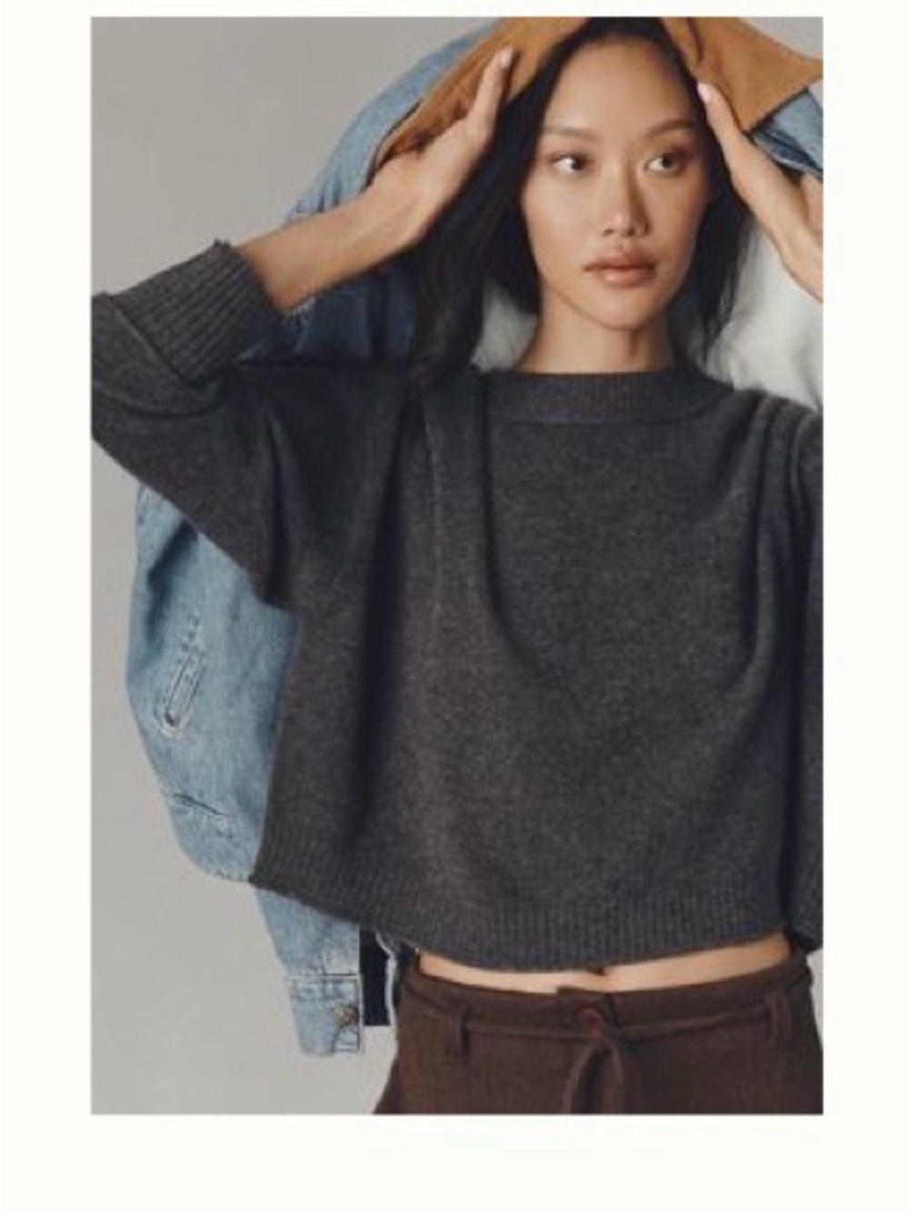 By Anthropologie Goldie 100% Cashmere Long Sleeve Sweater